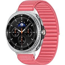 Galaxy Watch8 Classic | 46 мм | 4G LTE | Black | Fabric/Red | S/M, Размер: 46 мм, Цвет: Black, Тип ремешка: Fabric, Цвет ремешка: Red, Размер ремешка: S/M, Подключение часов: Bluetooth / Wi-Fi + 4G LTE